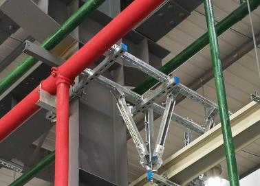 东西湖该抗震支架的整体式支吊架结构协调性好